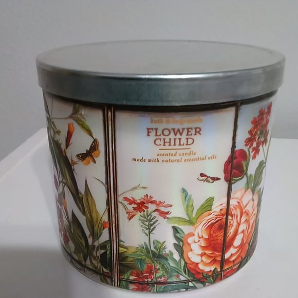 Bath and body works Other - Bath and body works 3 wick candle FLOWER CHILD FLORAL DECOR